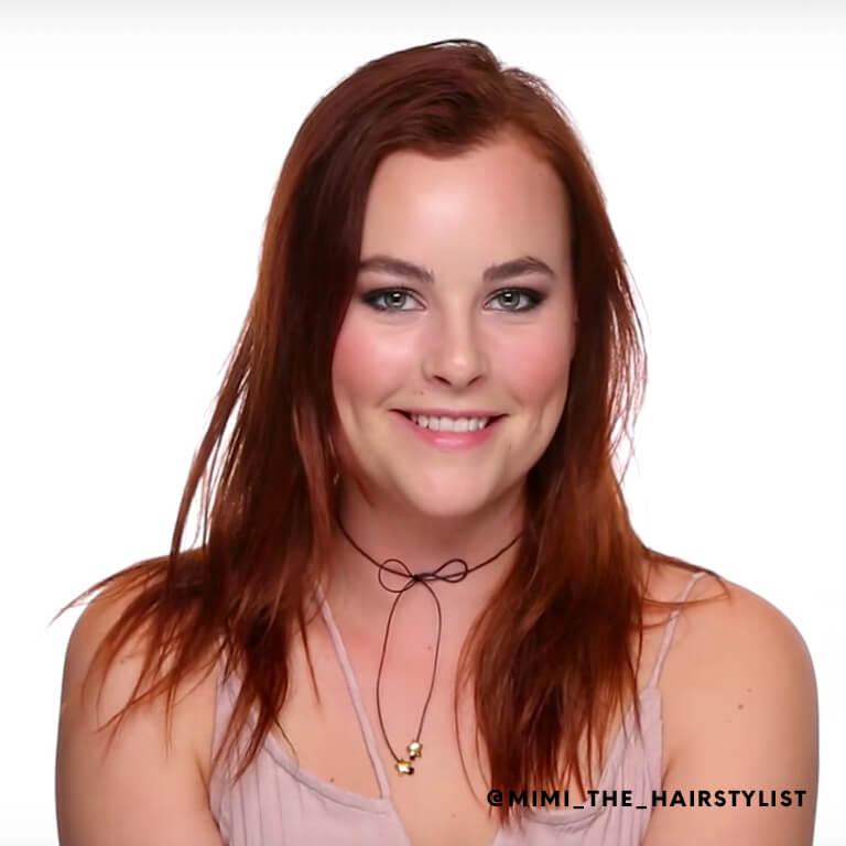 Prepping Haley Fite's auburn hair Desktop