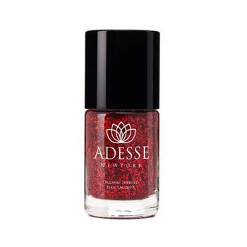 ADESSE NEW YORK Glitter Nail Lacquer in Ruby Slipper Mobile