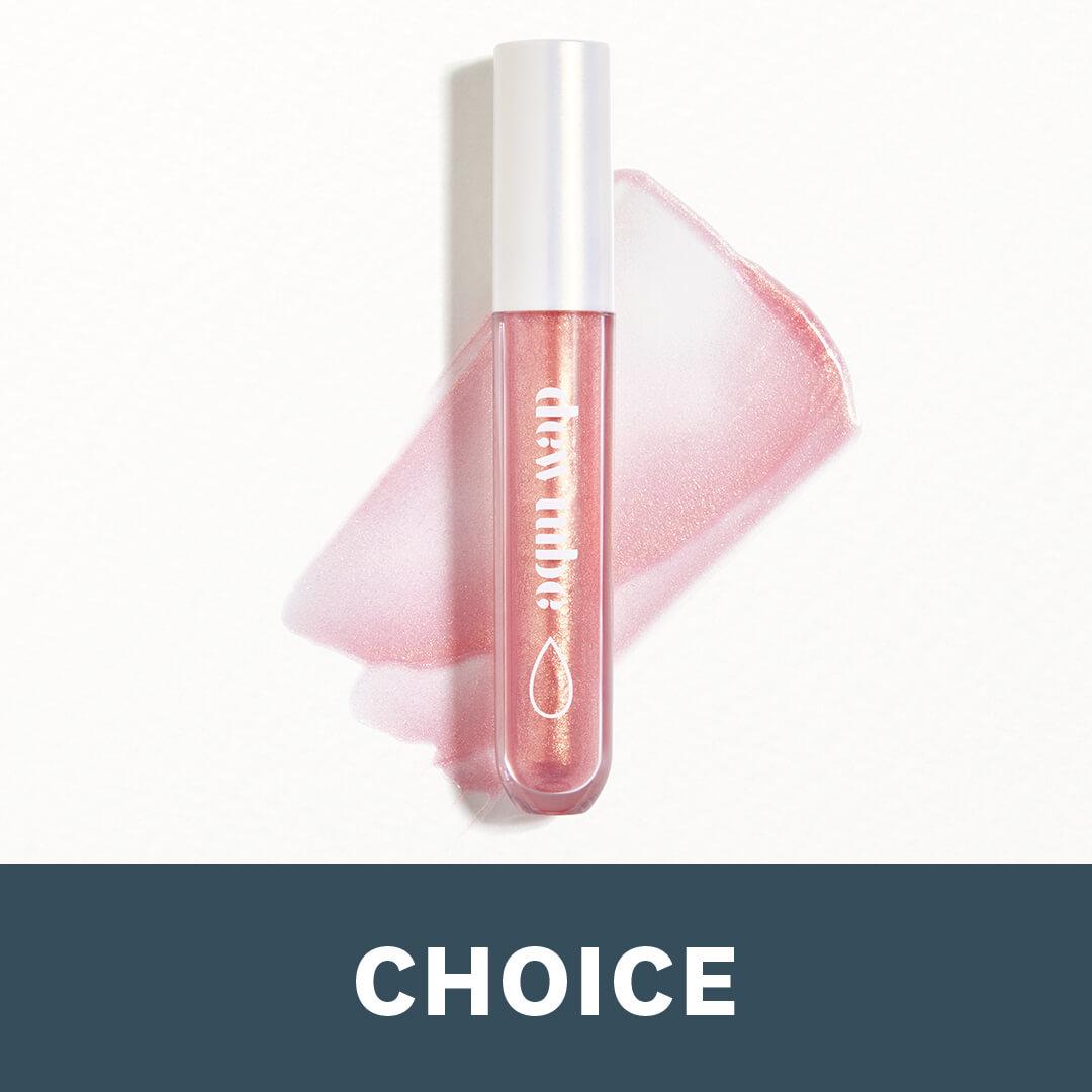 DEWTUBE Hydrating Lip Gloss in Champagne Mobile