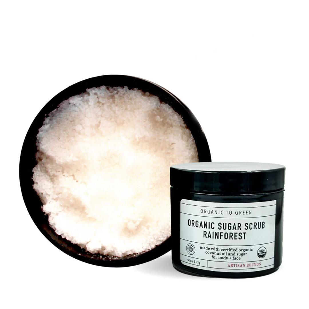 ORGANIC TO GREEN Rainforest Organic Coconut Oil Sugar Scrub Desktop