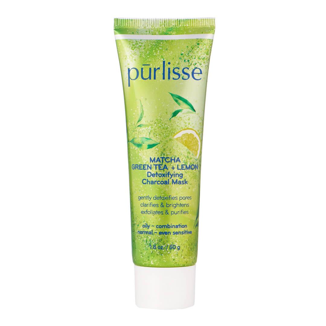 PURLISSE BEAUTY Matcha Green Tea + Lemon Detoxifying Charcoal Mask Mobile
