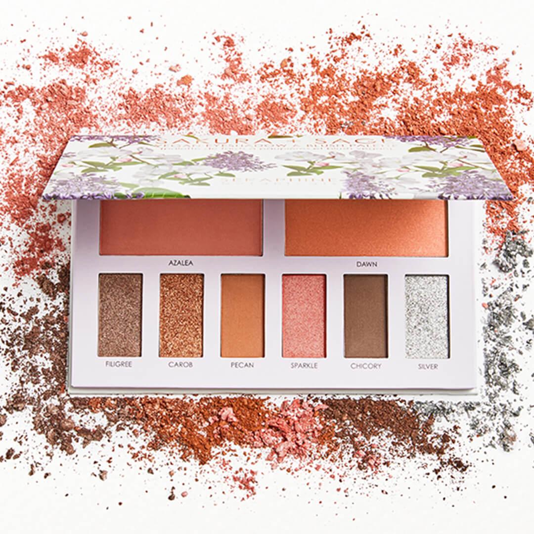 SERAPHINE BOTANICALS Sakura + Sage - Vegan Eyeshadow & Blush Palette Desktop