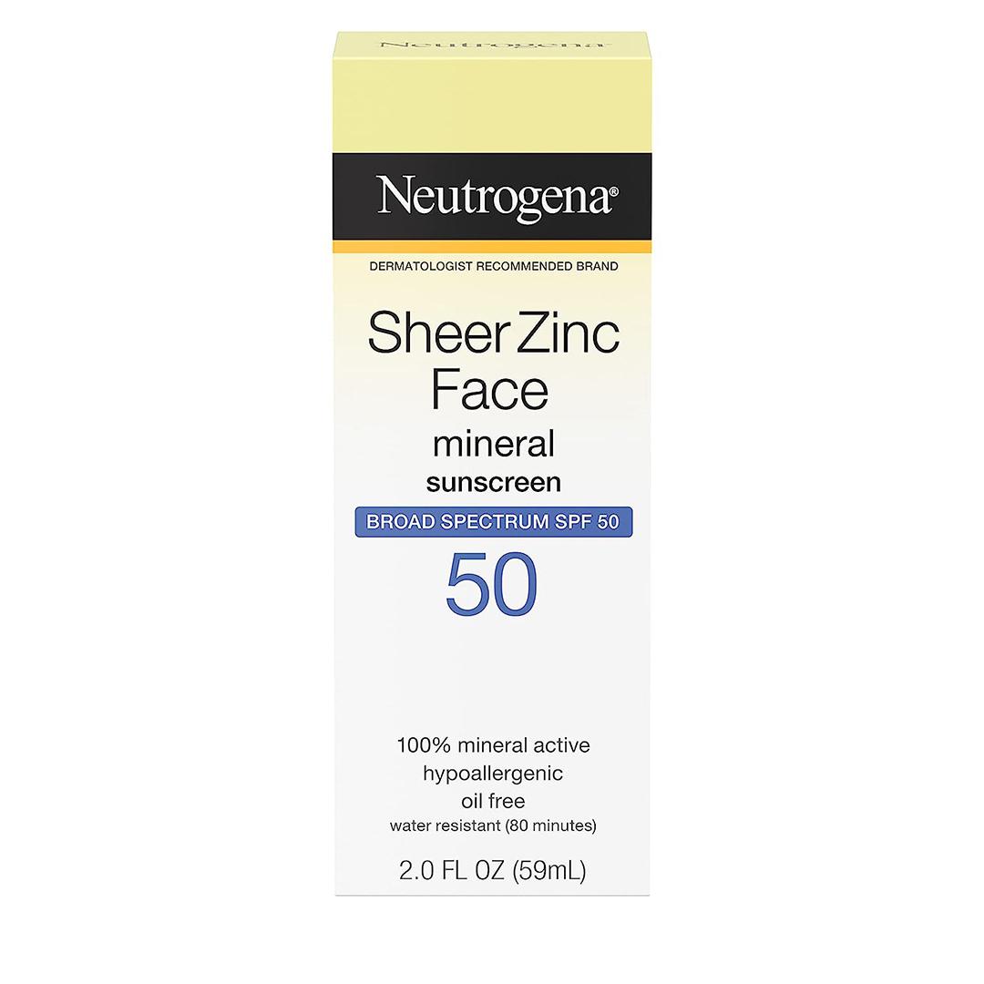 NEUTROGENA Sheer Zinc Dry-Touch SPF 50 Face Sunscreen Mobile