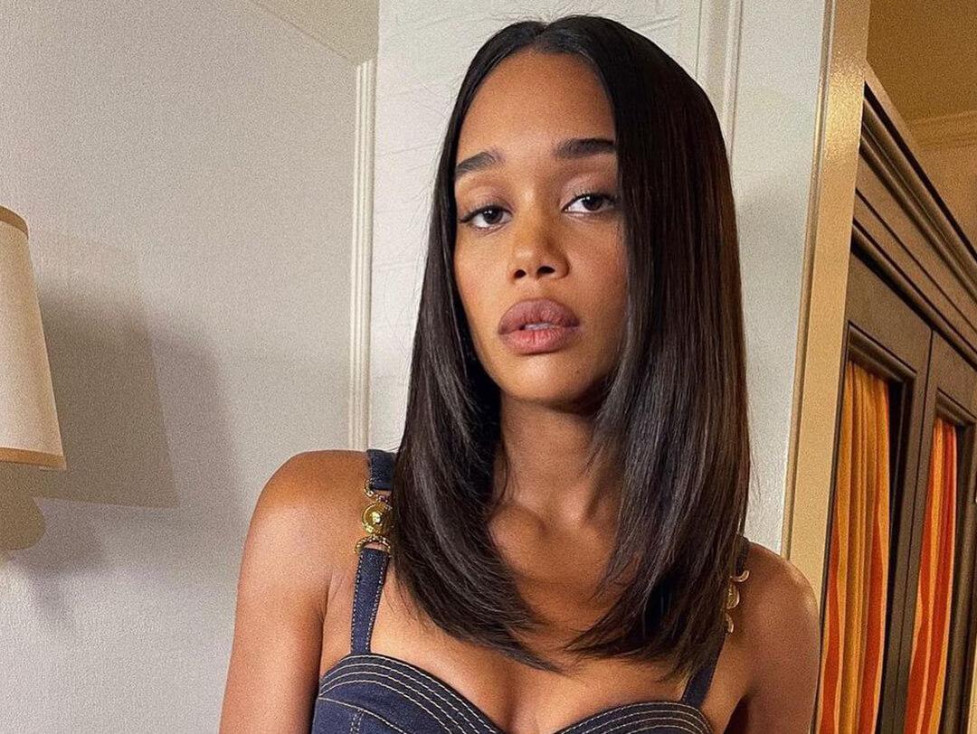 Laura Harrier looking chic glam Desktop