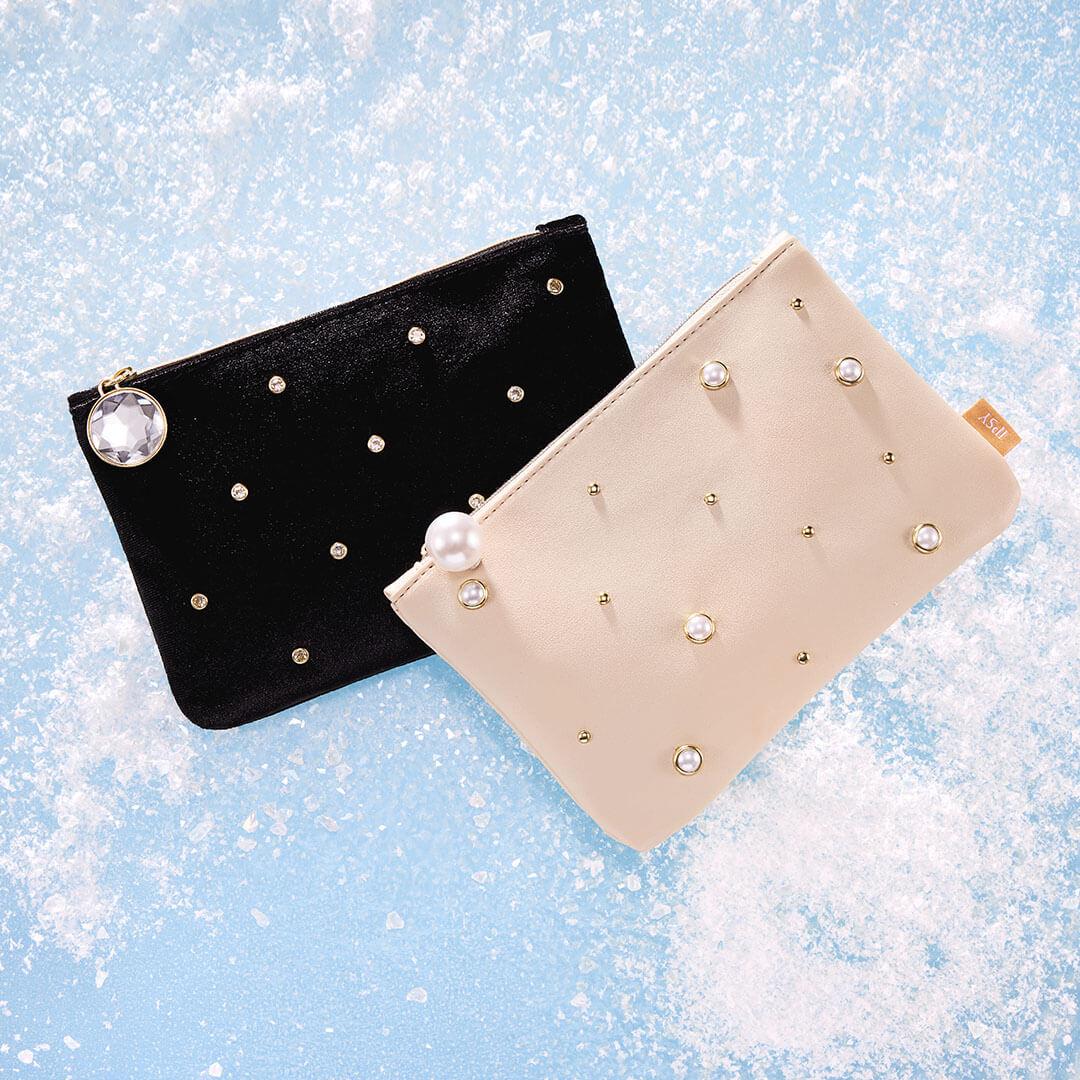 Holiday Mystery Bags laying on a showy blue surface Desktop