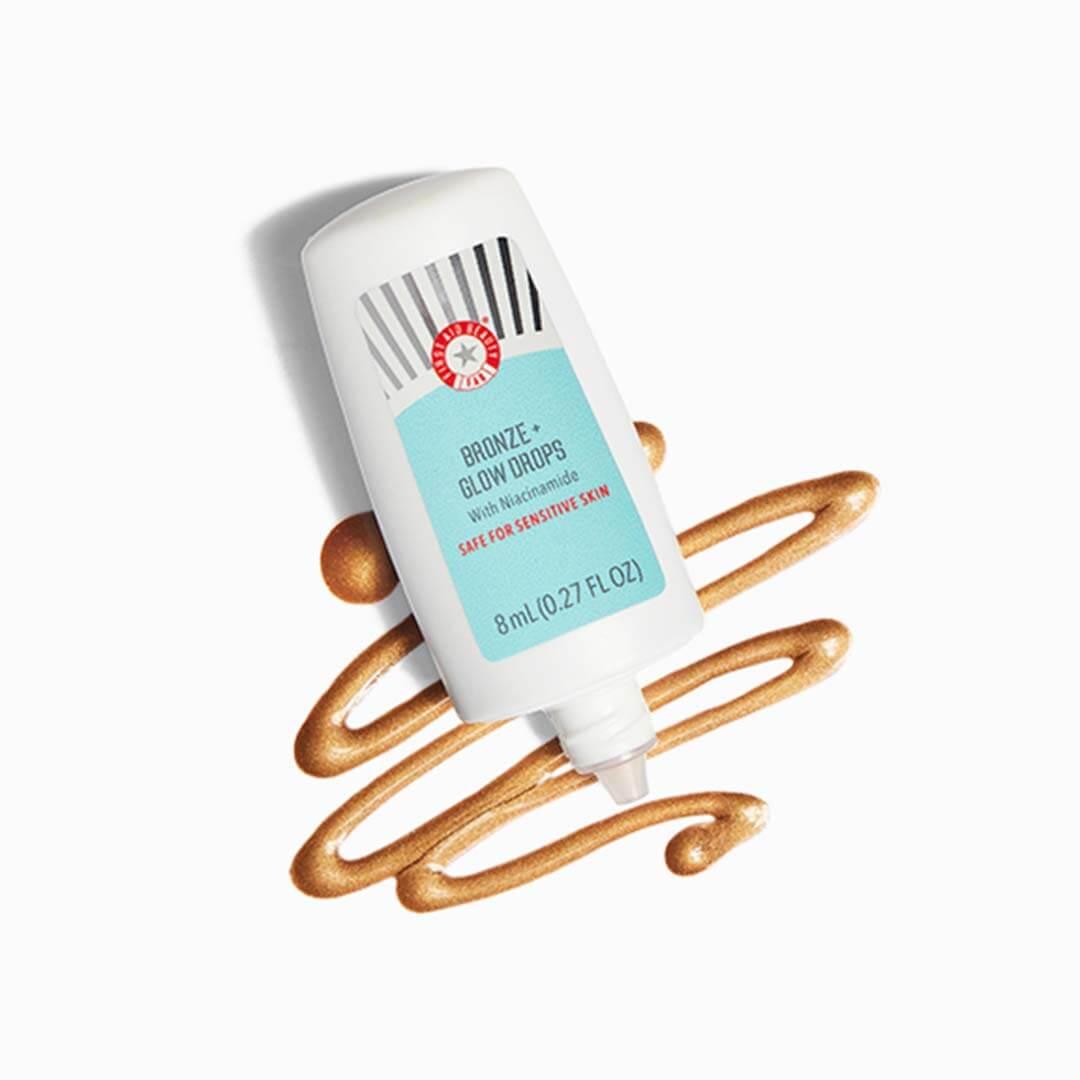 FIRST AID BEAUTY Bronze + Glow Drops with Niacinamide Desktop