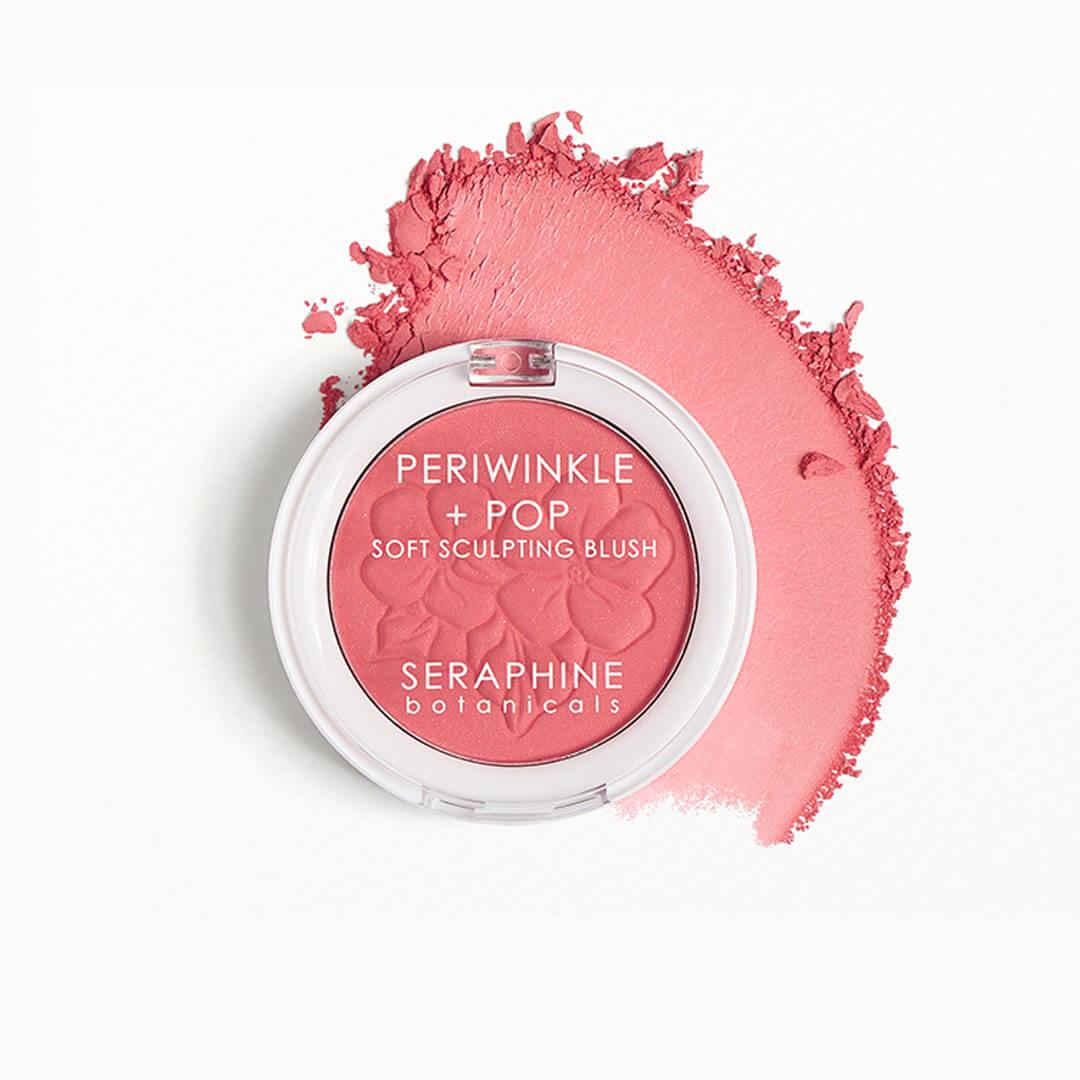 SERAPHINE BOTANICALS Periwinkle + Pop Soft Sculpting Blush in Seashell Mobile