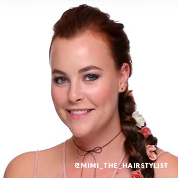 Haley Fite with side waterfall braids Mobile