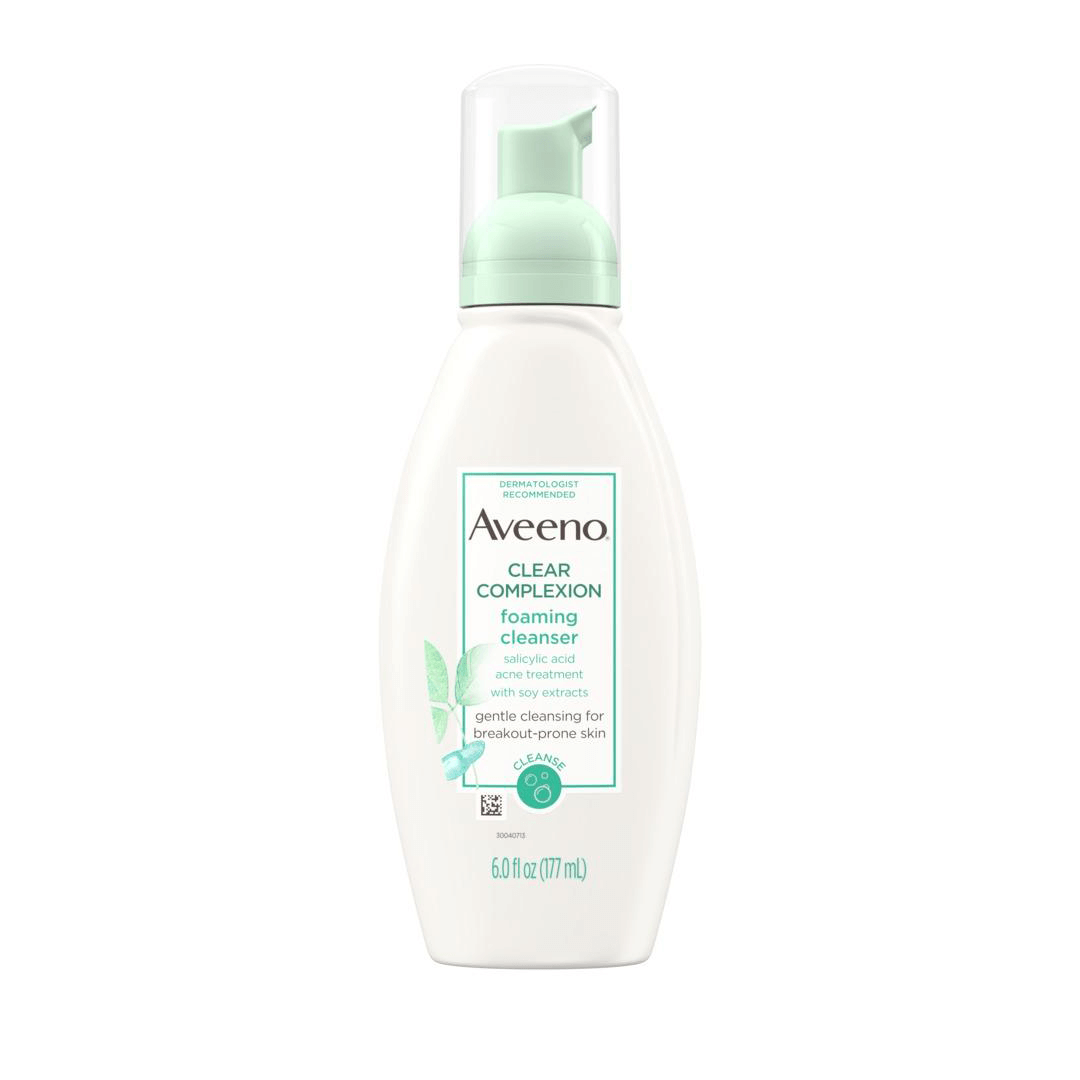 AVEENO Foaming Salicylic Acid Face Cleanser For Sensitive Skin Desktop