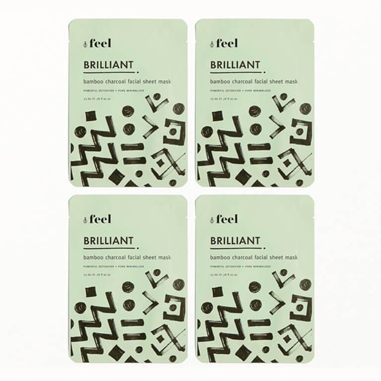 FEEL Brilliant Bamboo Charcoal Facial Sheet Mask Set Mobile productId:p-k20sfh5ct7vx24ze