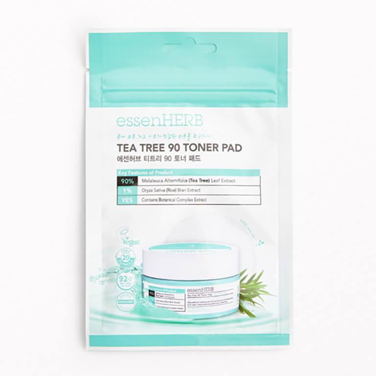 ESSENHERB Tea Tree 90 Toner Pad Desktop