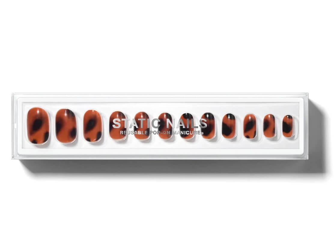 STATIC NAILS Tortoise Shell Reusable Pop-on Manicures Mobile