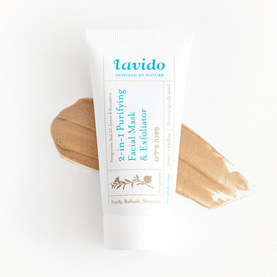 LAVIDO 2-in-1 Purifying Facial Mask and Exfoliator Desktop
