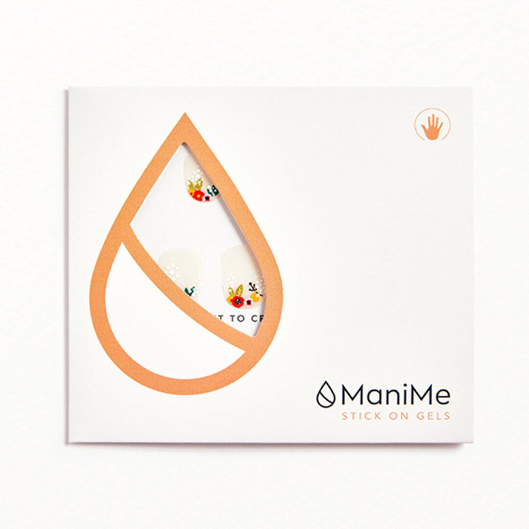 MANIME Stick On Gel Mani Floral Cuticles Mobile