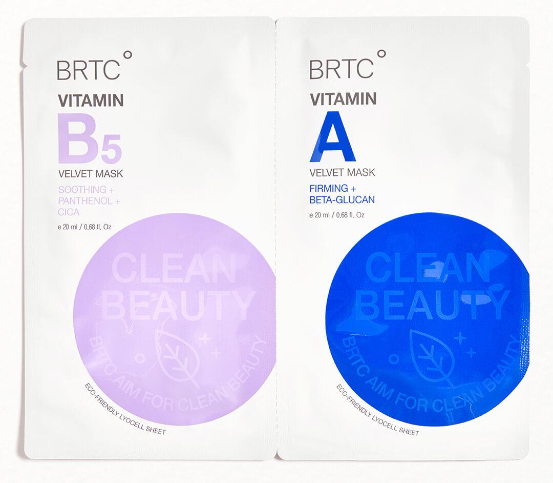 BRTC Vitamin B5 Velvet Mask & Vitamin A Velvet Mask Duo Desktop