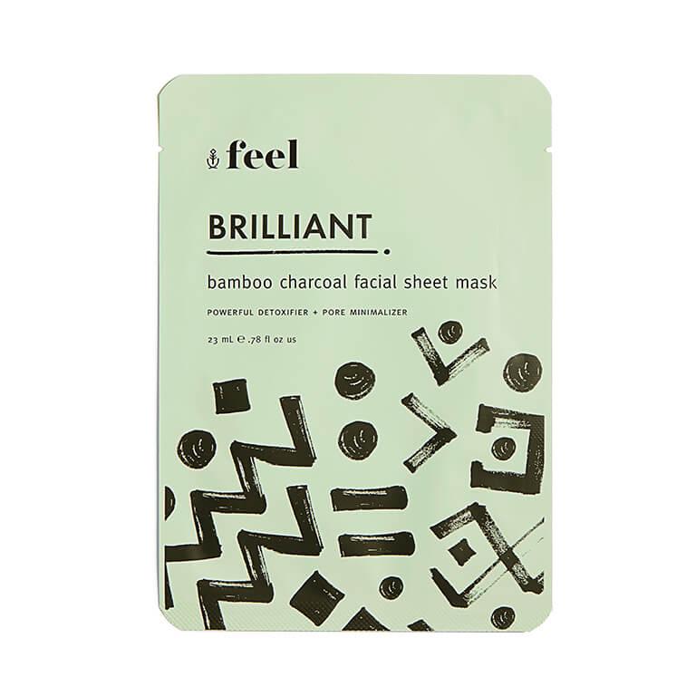 FEEL Brilliant Bamboo Charcoal Facial Sheet Mask Desktop
