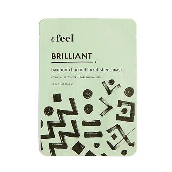 FEEL Brilliant Bamboo Charcoal Facial Sheet Mask Mobile