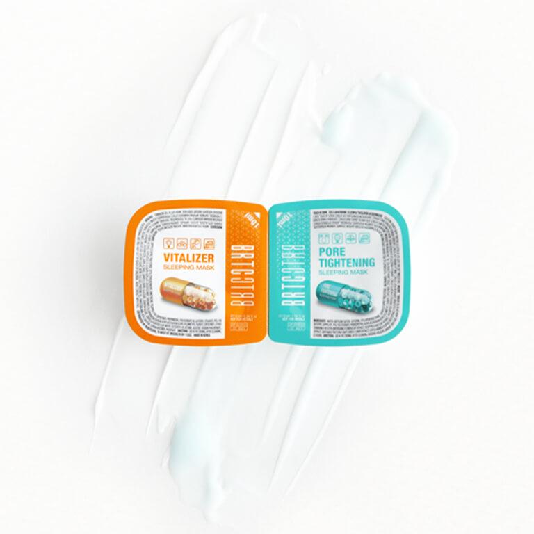 BRTC Vitalizer Sleeping Mask & Pore Tightening Sleeping Mask Set Desktop