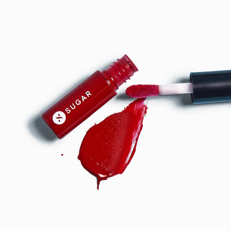 SUGAR COSMETICS Smudge Me Not Liquid Lipstick in Trusty Red Desktop