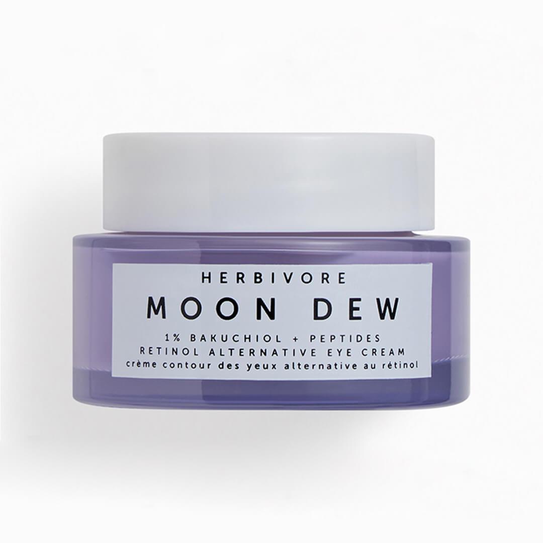 HERBIVORE BOTANICALS Moon Dew 1% Bakuchiol + Peptides Retinol Alternative Firming Eye Cream Mobile