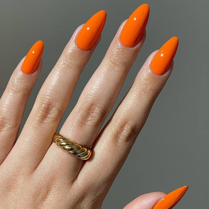 18 Orange Nail Polish and Nail Art Ideas