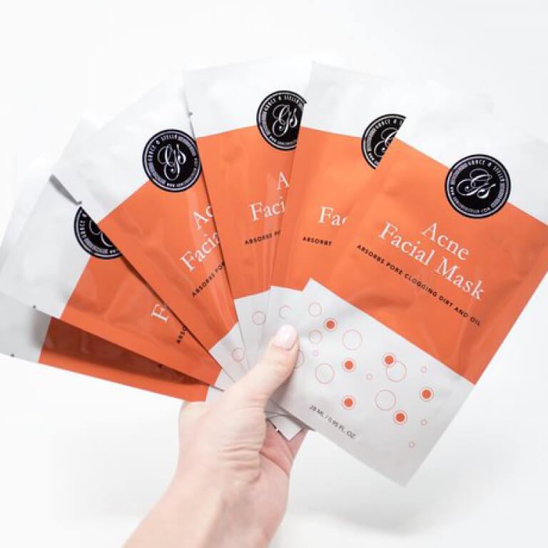 Grace & Stella Co. Acne Treatment Facial Sheet Masks Desktop