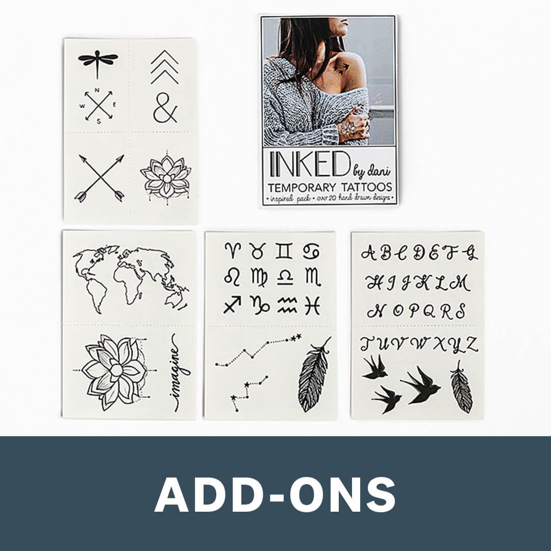 INKED BY DANI Inspired Temporary Tattoo Pack Mobile