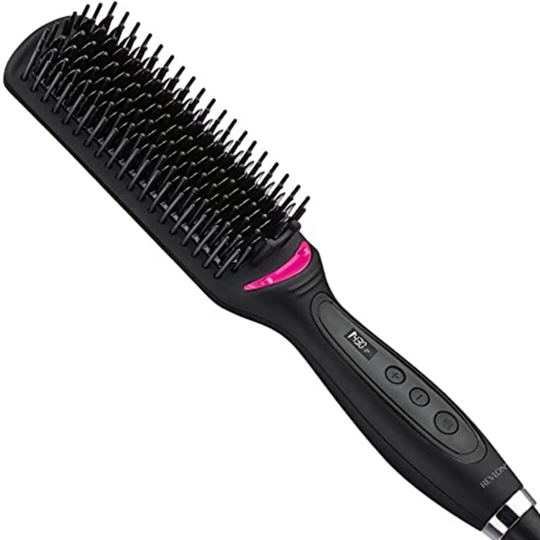 REVLON Salon One-Step Straight and Shine XL Heated Hair Styling Brush Mobile