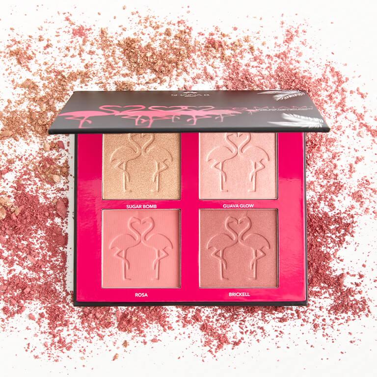 An image of SHAINA B MIAMI Mini Miami Blush and Highlight Palette. Desktop