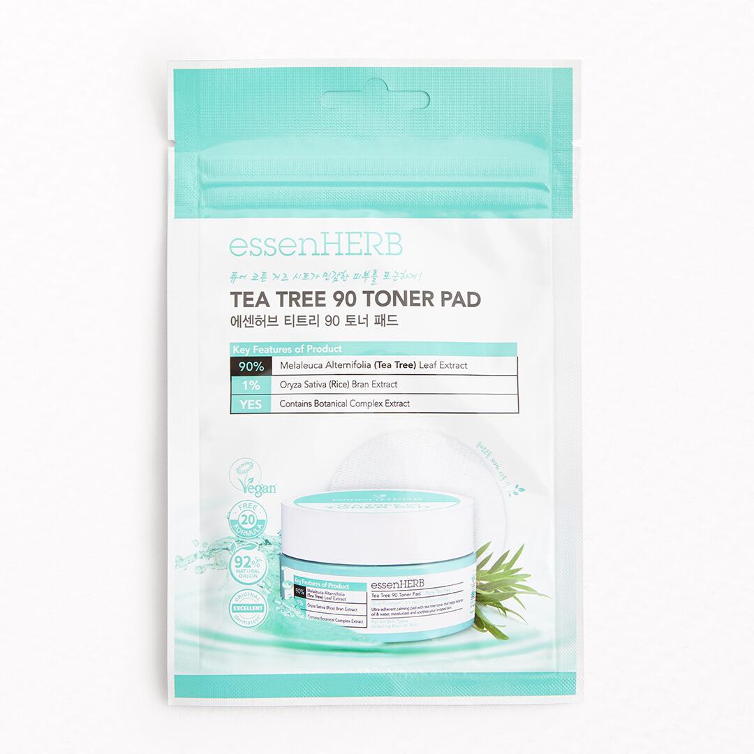 An image of ESSENHERB Tea Tree 90 Toner Pad. Desktop