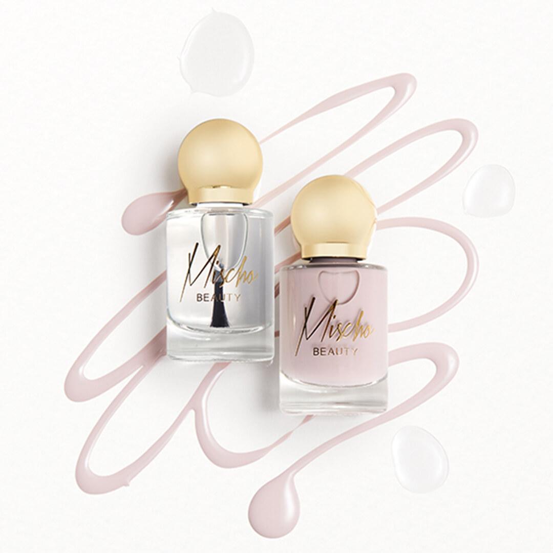 MISCHO BEAUTY Nail Lacquer Set in Top Coat and Unbothered Desktop