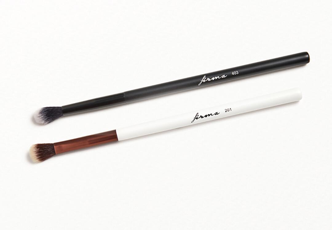 FIRMA BEAUTY Flat Oval Blending Brush and Round Blending Brush Duo Mobile