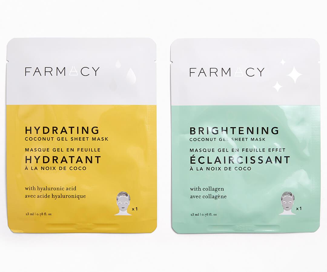 FARMACY Hydrating and Brightening Coconut Gel Sheet Mask Duo Mobile