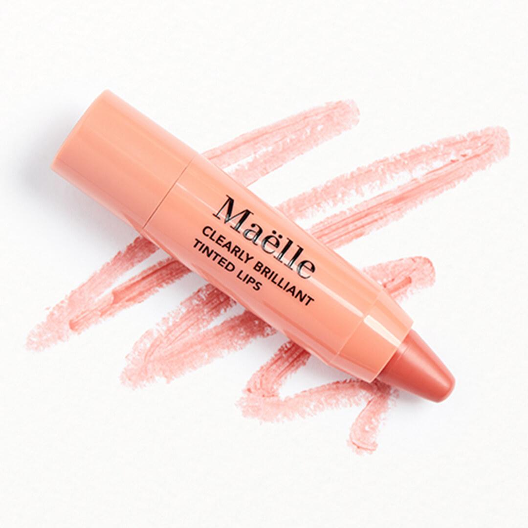 An image of MAËLLE BEAUTY Clearly Brilliant Tinted Lips in Nectar. Desktop