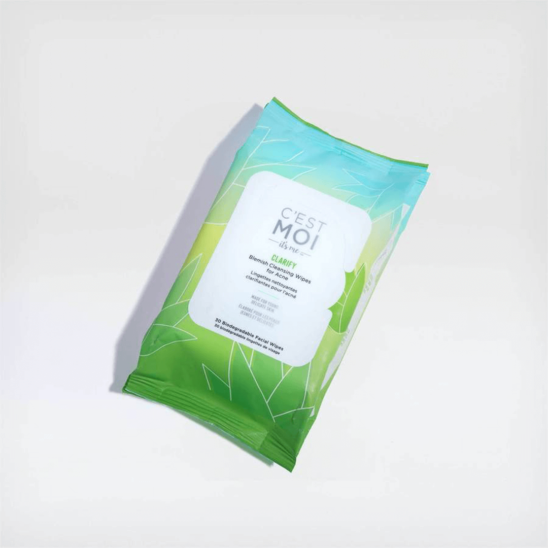 C’EST MOI Clarify Blemish Cleansing Wipes for Acne Mobile