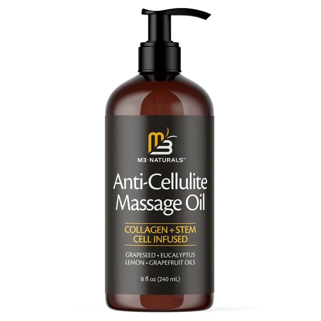 M3 NATURALS Anti-Cellulite Massage Oil Infused with Collagen and Stem Cell Mobile