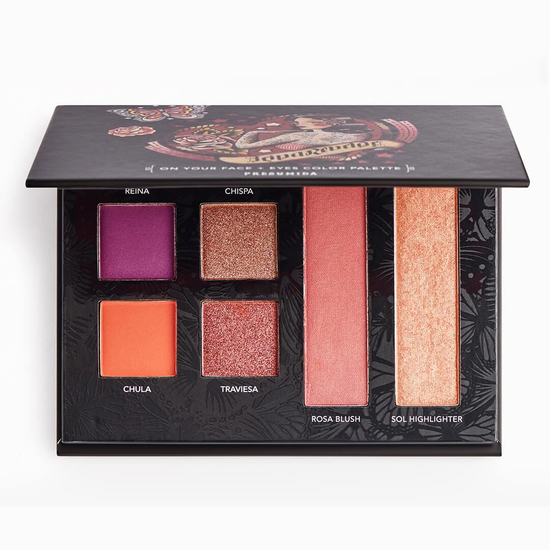 REINA REBELDE On Your Face + Eyes Color Palette in Presumida Desktop