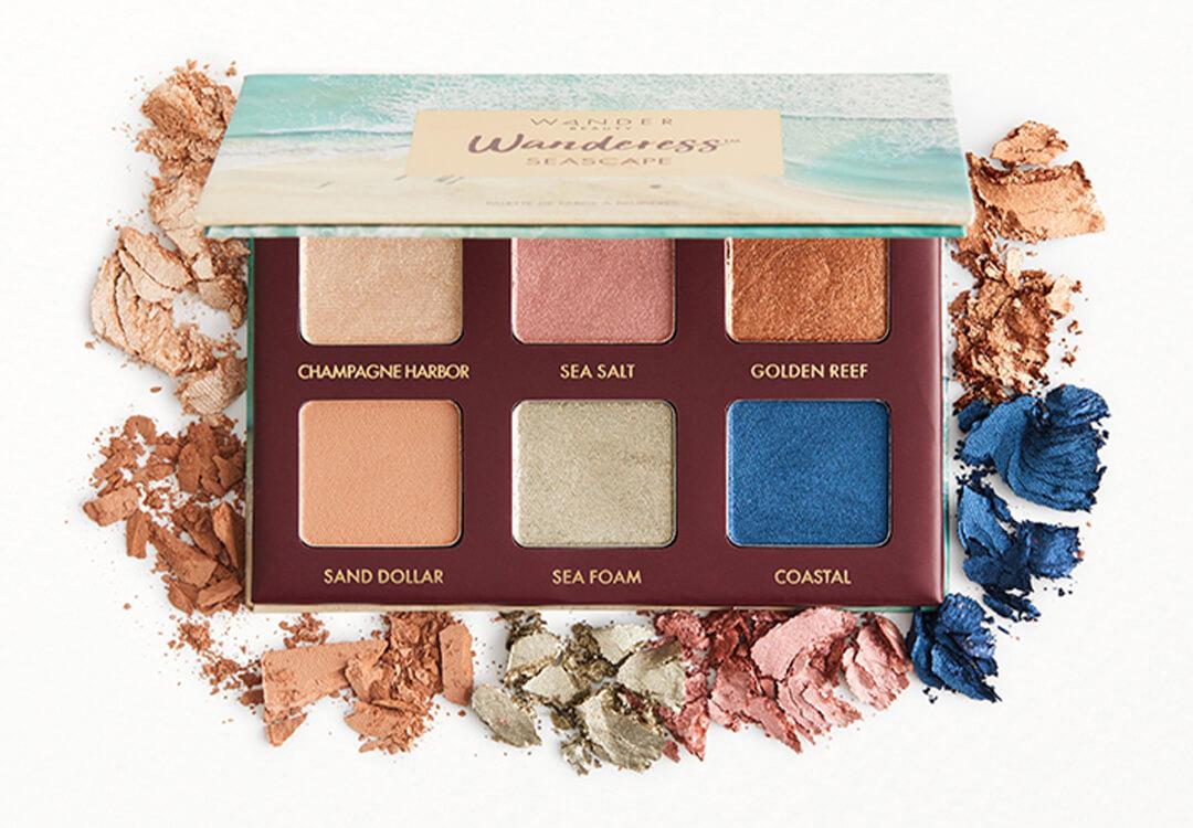 An image of WANDER BEAUTY Wanderess™ Seascape Eyeshadow Palette. Mobile