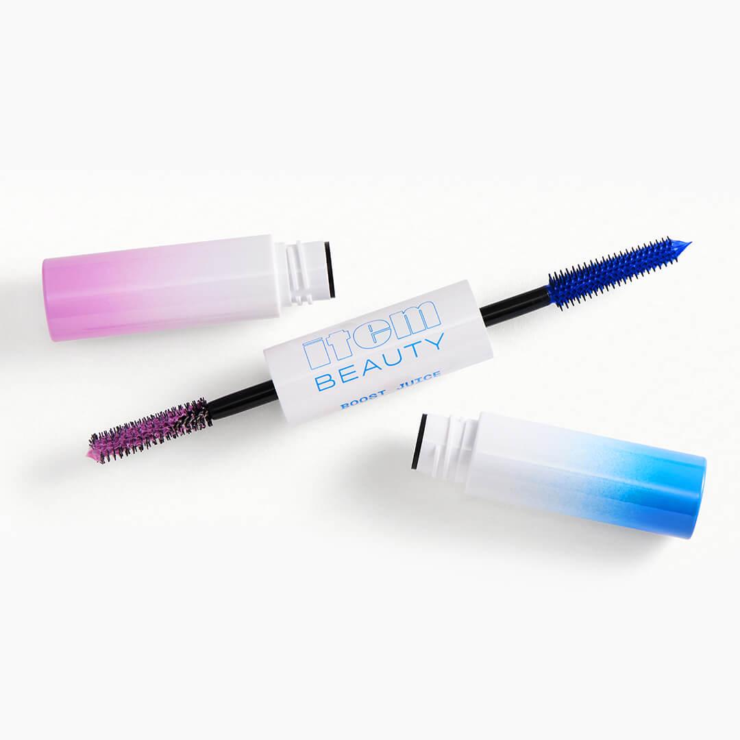 ITEM BEAUTY Boost Juice Dual-Ended Lash Primer & Colored Mascara (Blue & Lilac) Mobile