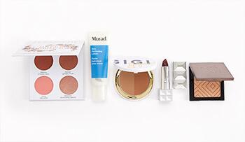 Makeup and skincare products from the November 2019 IPSY November Glam Bag Ultimate Mobile