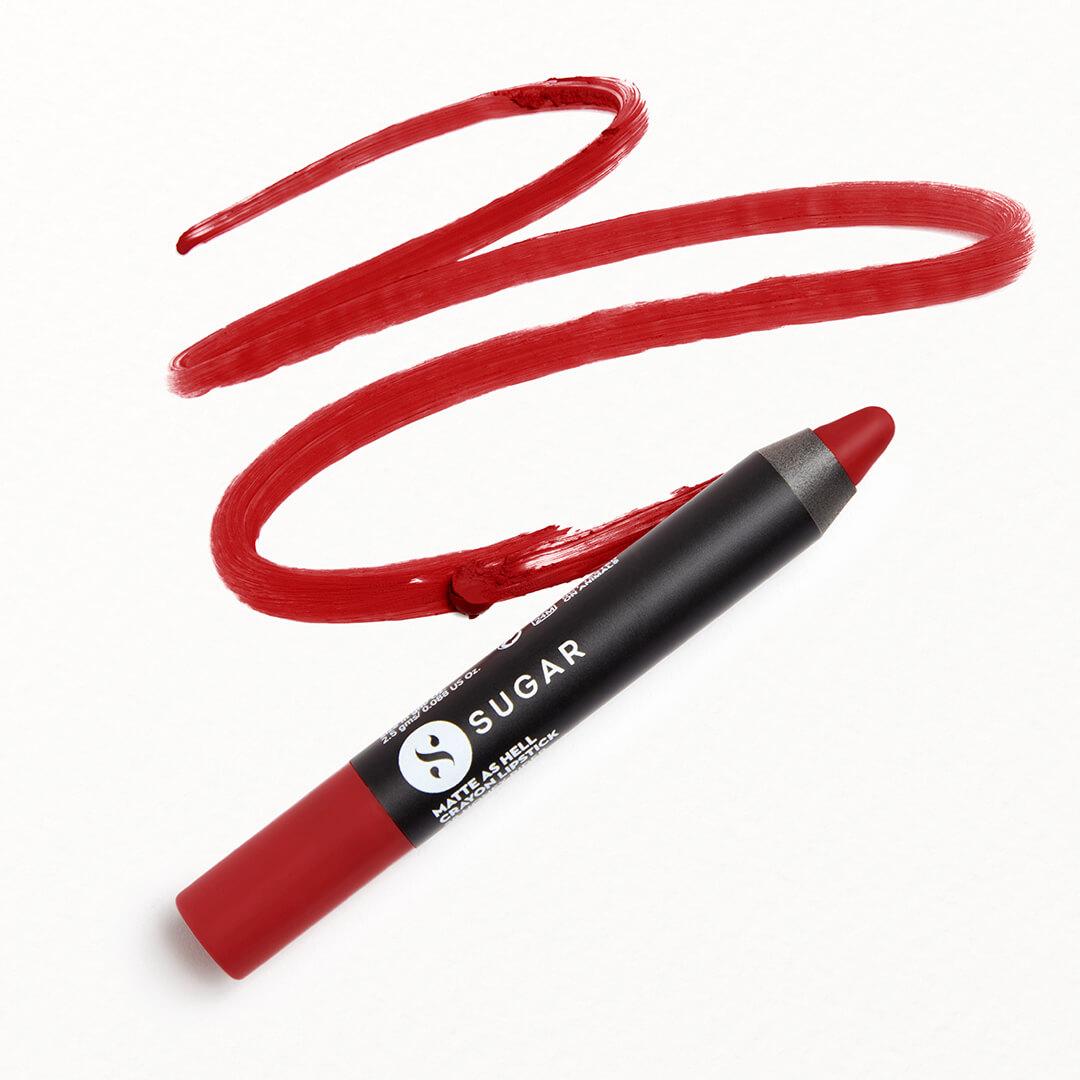 SUGAR COSMETICS Matte as Hell Lip Crayon in Claire Redfield Desktop