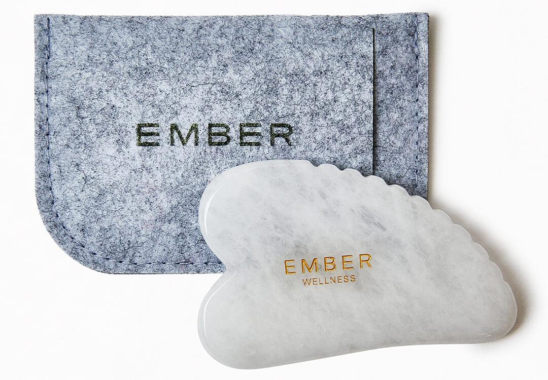 EMBER WELLNESS CO White Jade Gua Sha Desktop