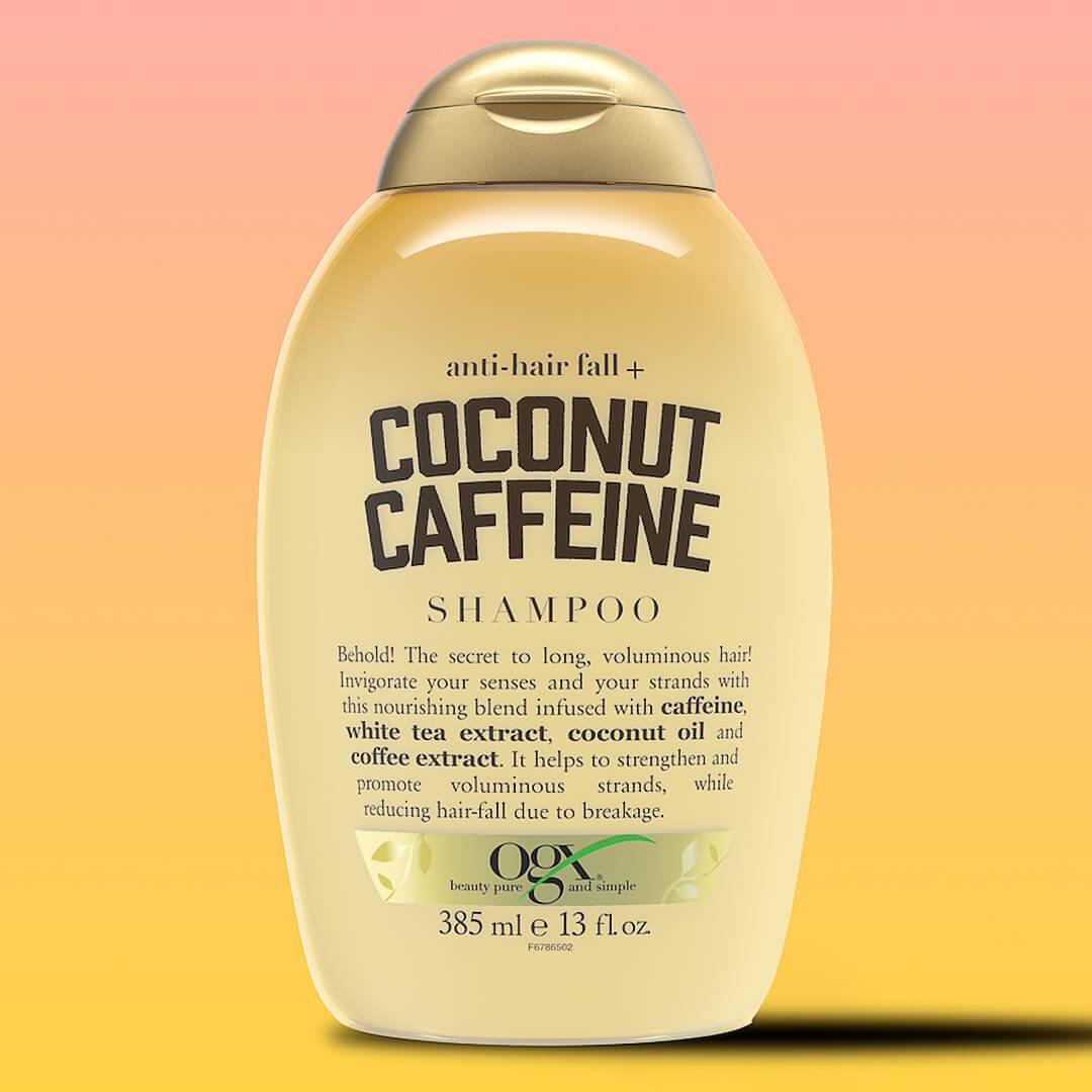 OGX Anti-Hair Fall + Coconut Caffeine Strengthening Shampoo Mobile