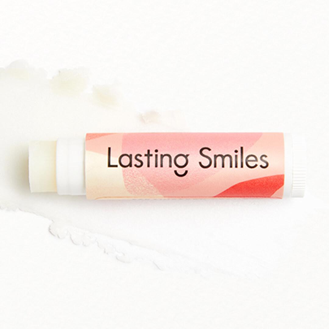 LASTING SMILES Strawberry Creme Blended Beverage Organic Lip Balm Desktop productId:p-kbcf1qj6d6yf11uv