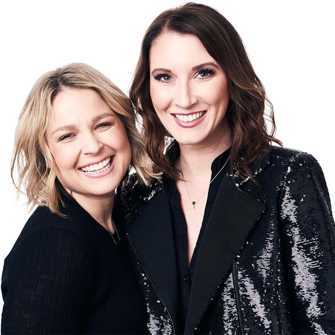 Profile image of Clea Shearer and Joana Teplin smiling and looking glam Mobile
