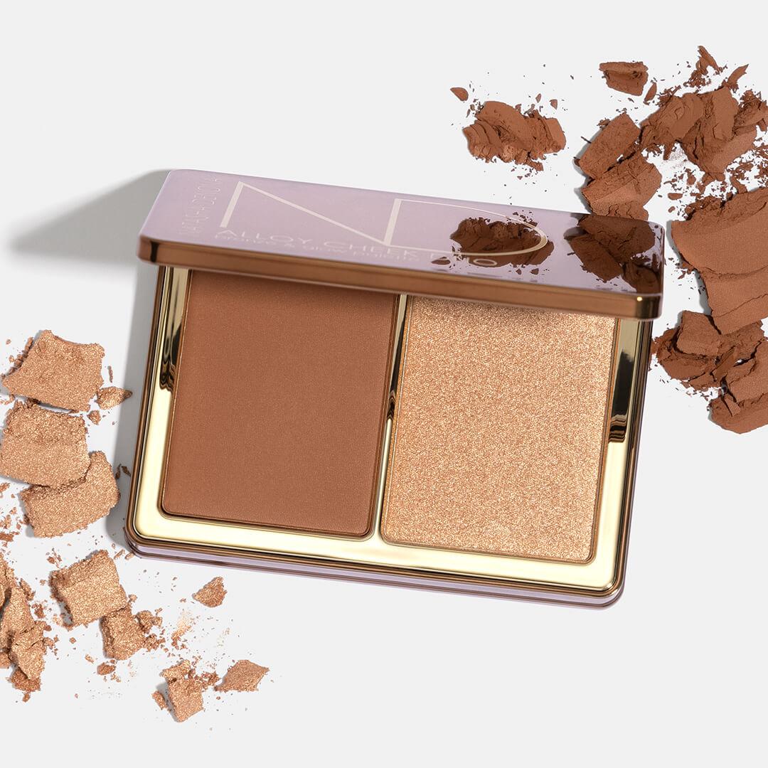 NATASHA DENONA Alloy Cheek Duo in Super Glow + Blush & Bronze Powder Mobile