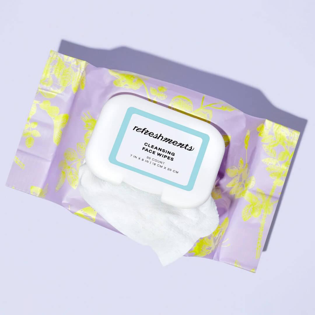 REFRESHMENTS Cleansing Face Wipes Mobile