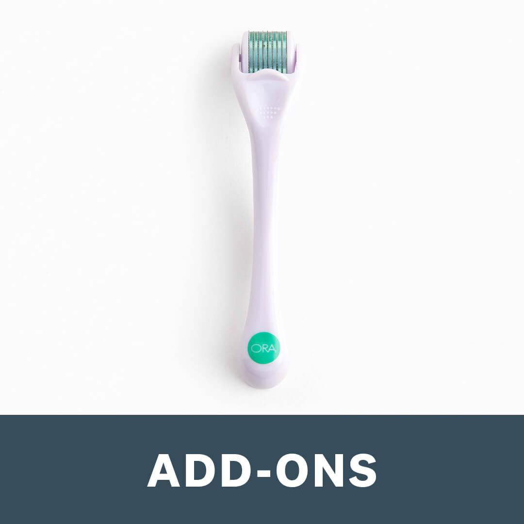 ORA Facial Microneedle in White with Teal Head Desktop