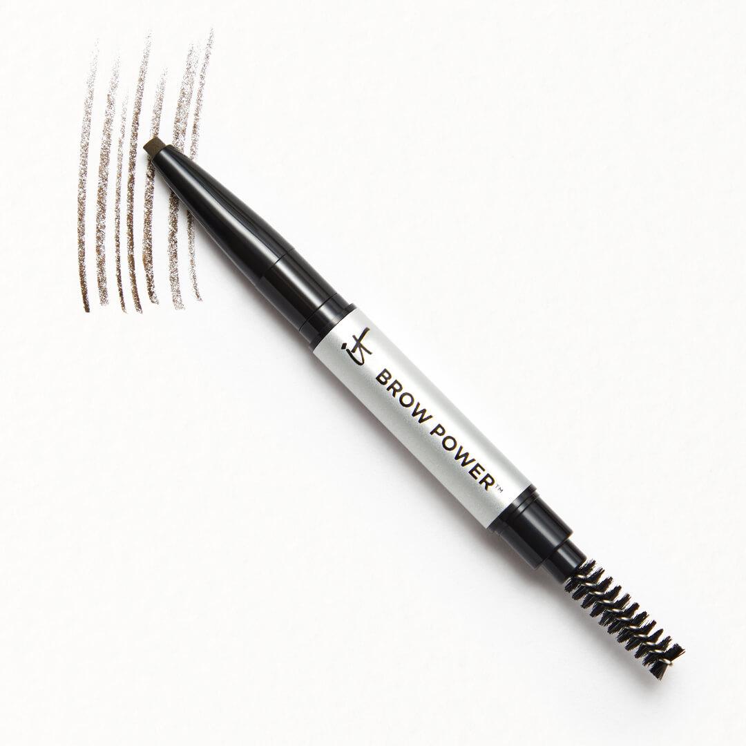 An image of IT COSMETICS Brow Power Universal Eyebrow Pencil in Universal Taupe. Desktop