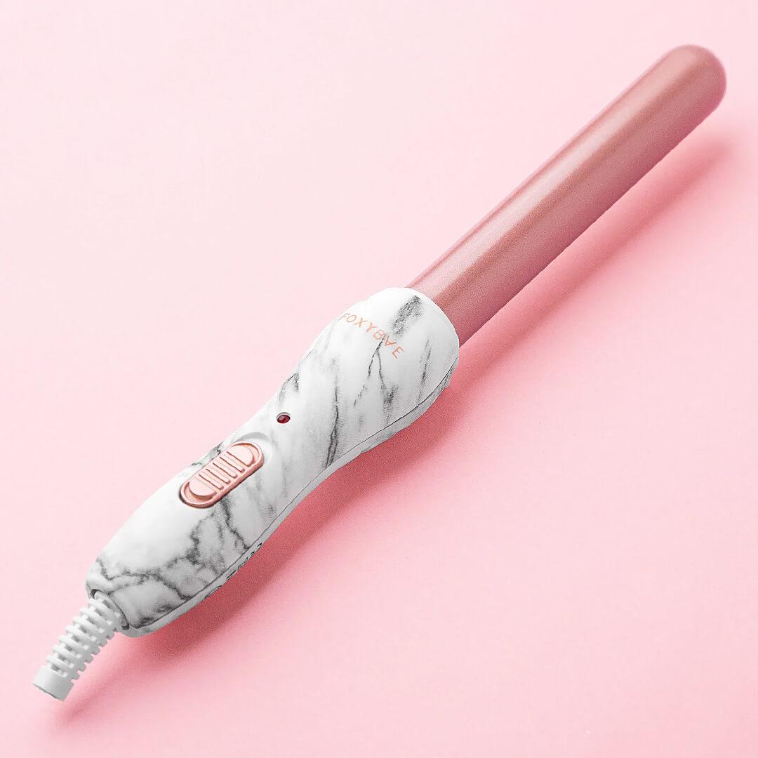 FOXYBAE HAIR Mini Travel Curling Wand Desktop
